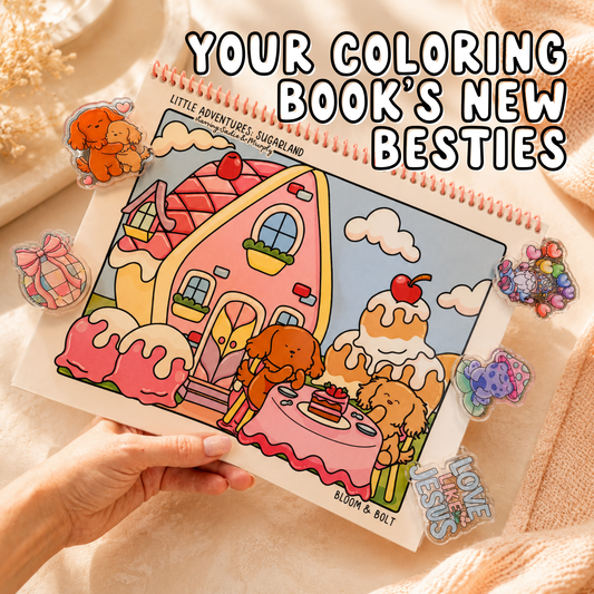 Acrylic Coloring Book Clip Bundle (3 Pack) – Hands-Free Page Holders
