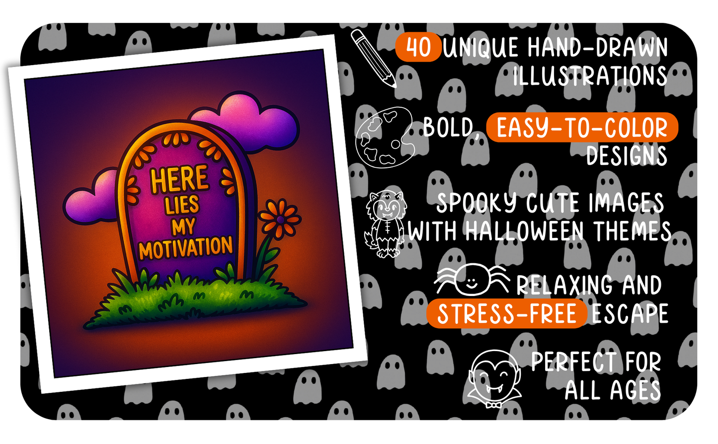 Halloween Moments Coloring Book - Spiral Bound