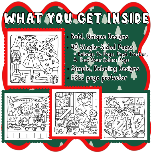 Holiday Girl Moments Coloring Book