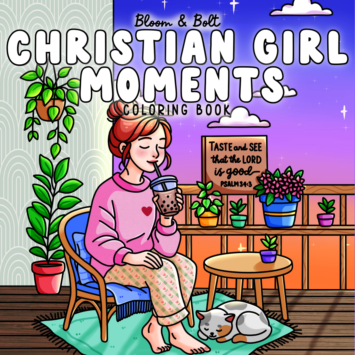 Christian Girl Moments Coloring Book - Digital