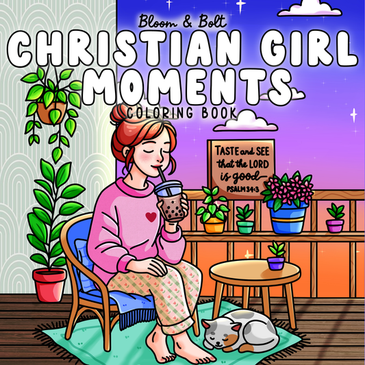 Christian Girl Moments Coloring Book - Digital