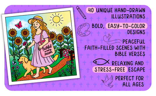 Christian Girl Moments Coloring Book - Digital
