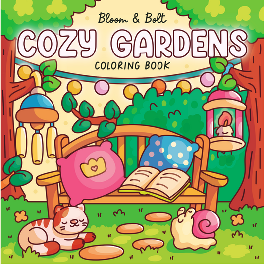 Cozy Gardens Coloring Book - Digital