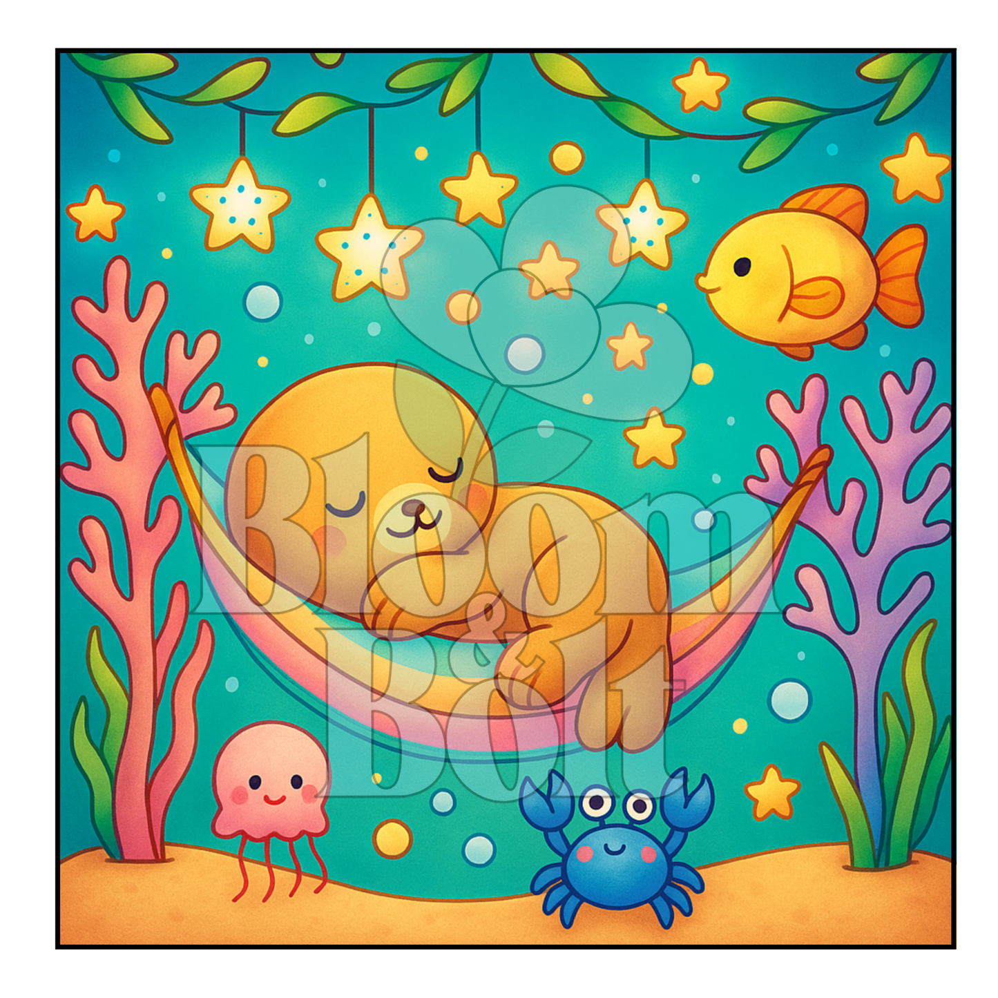 Cozy Oceans Coloring Book - Spiral Bound