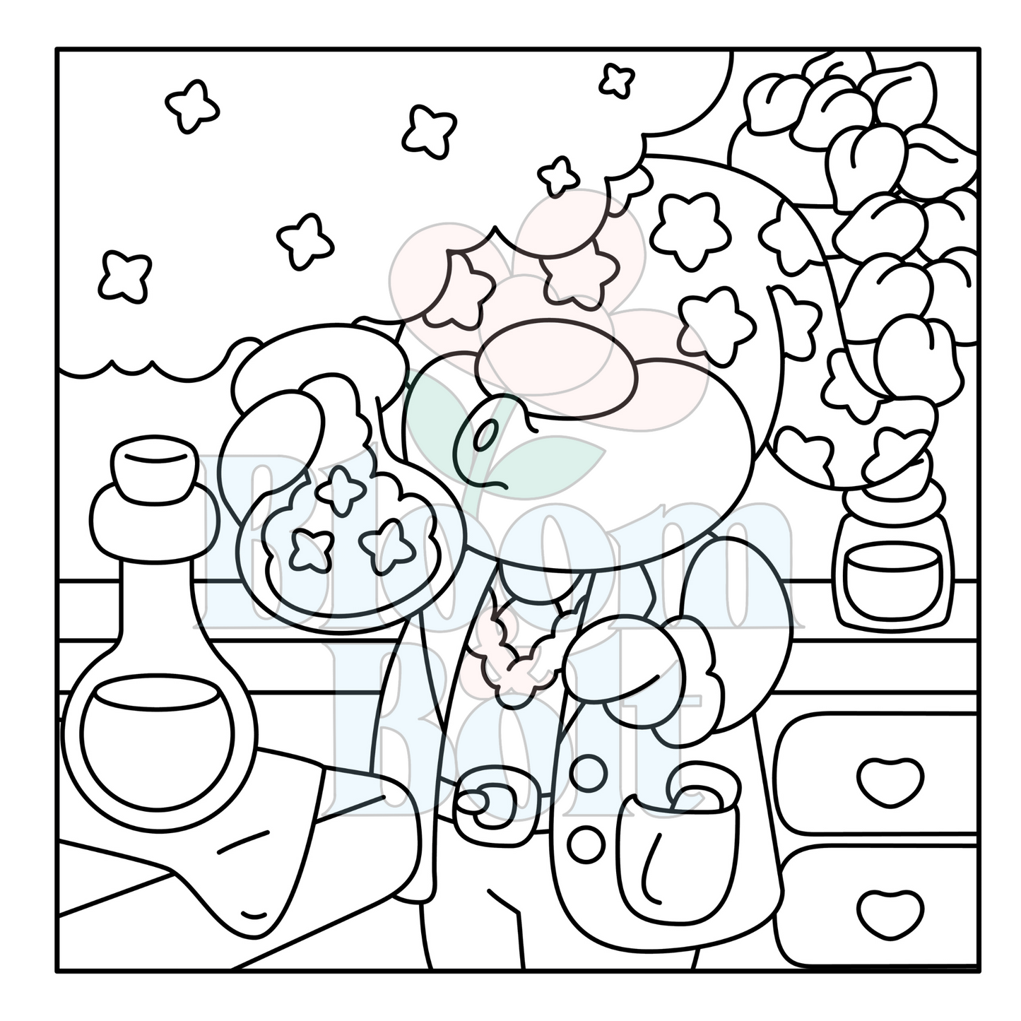Cozy Gnomes – Set 3 of 6 | Digital Coloring Pages