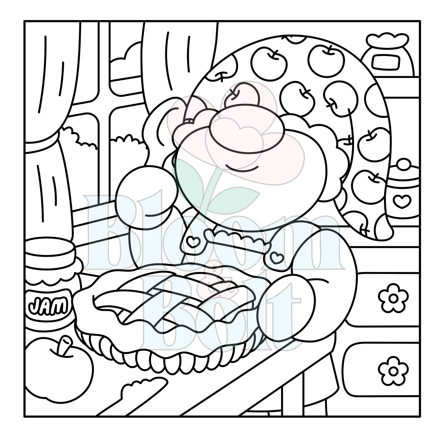 Cozy Gnomes – Set 3 of 6 | Digital Coloring Pages