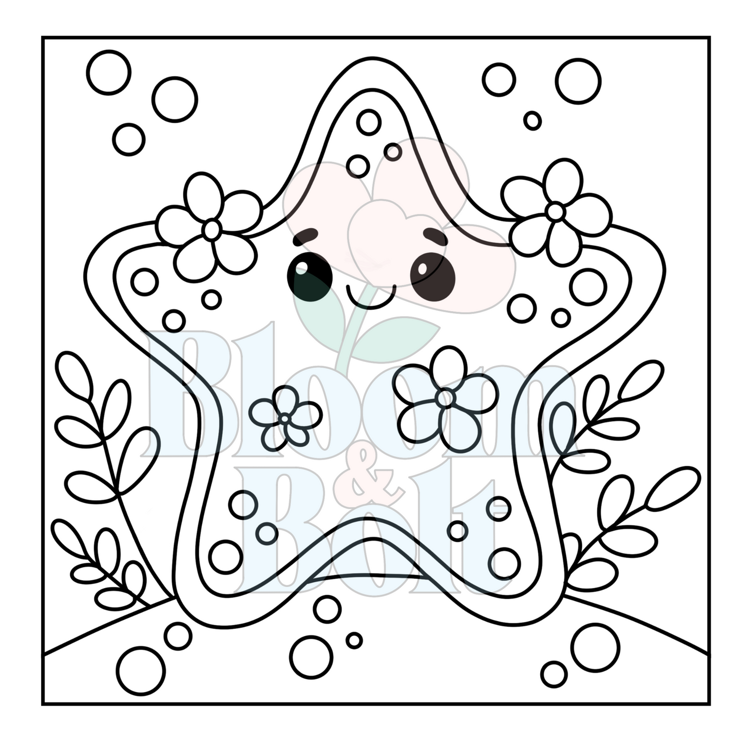 Cozy Oceans – Set 6 of 6 | Digital Coloring Pages