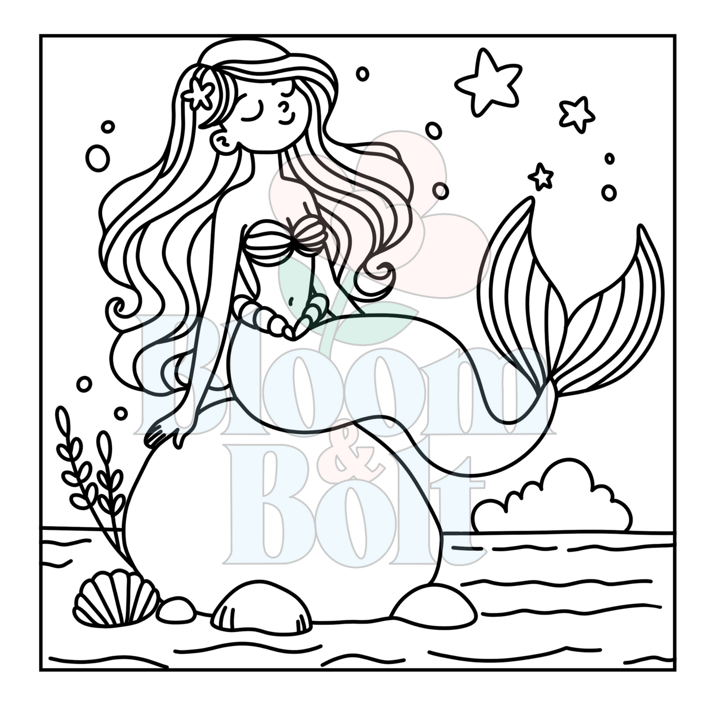 Cozy Oceans – Set 6 of 6 | Digital Coloring Pages