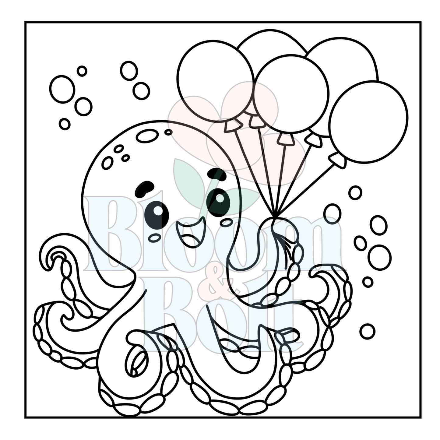 Cozy Oceans – Set 6 of 6 | Digital Coloring Pages