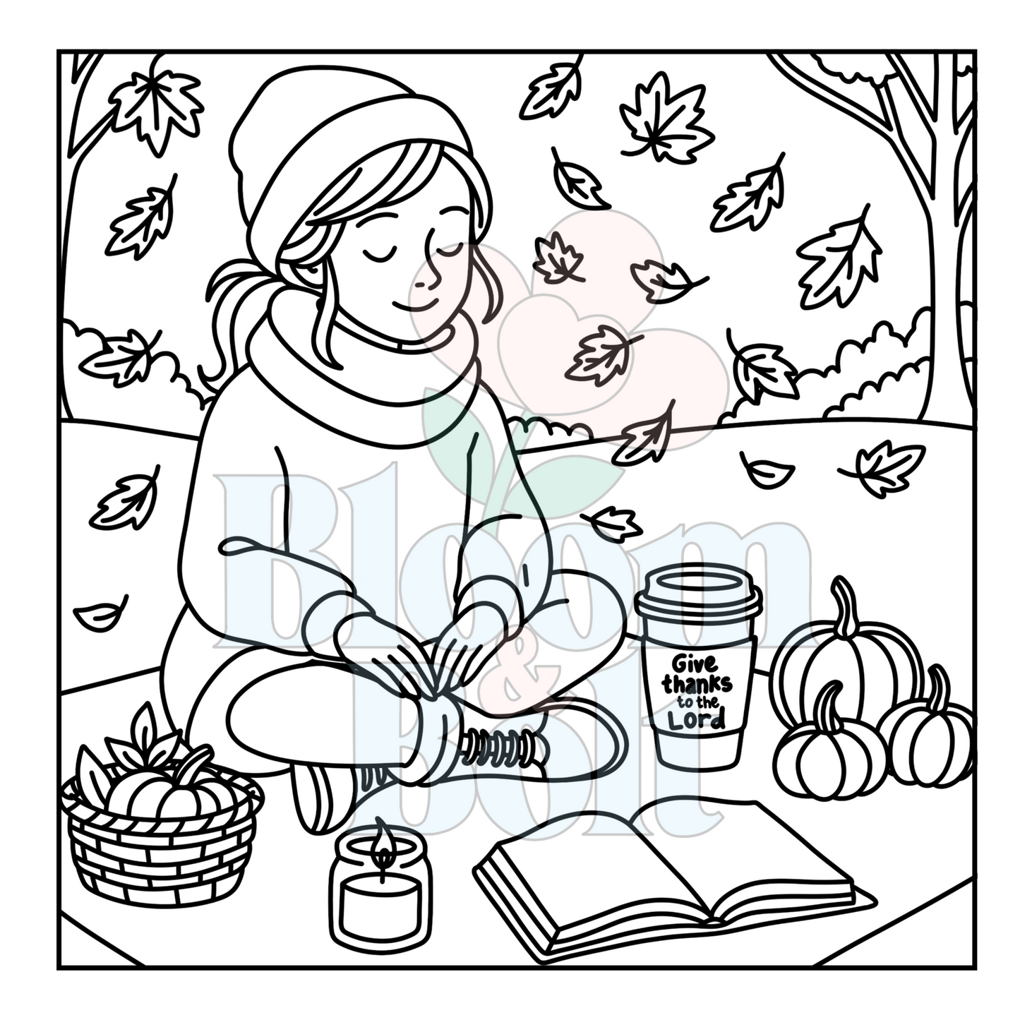 Christian Girl Moments – Set 2 of 6 | Digital Coloring Pages