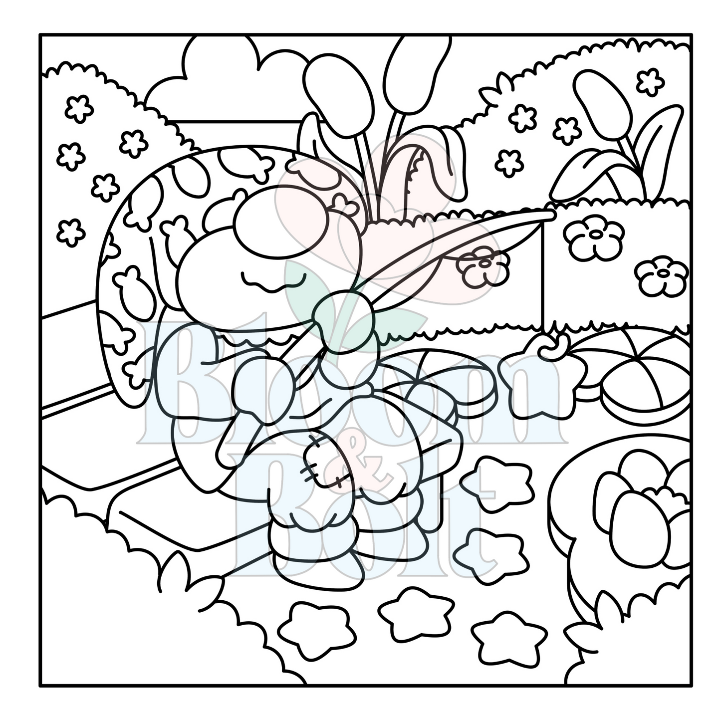 Cozy Gnomes – Set 2 of 6 | Digital Coloring Pages