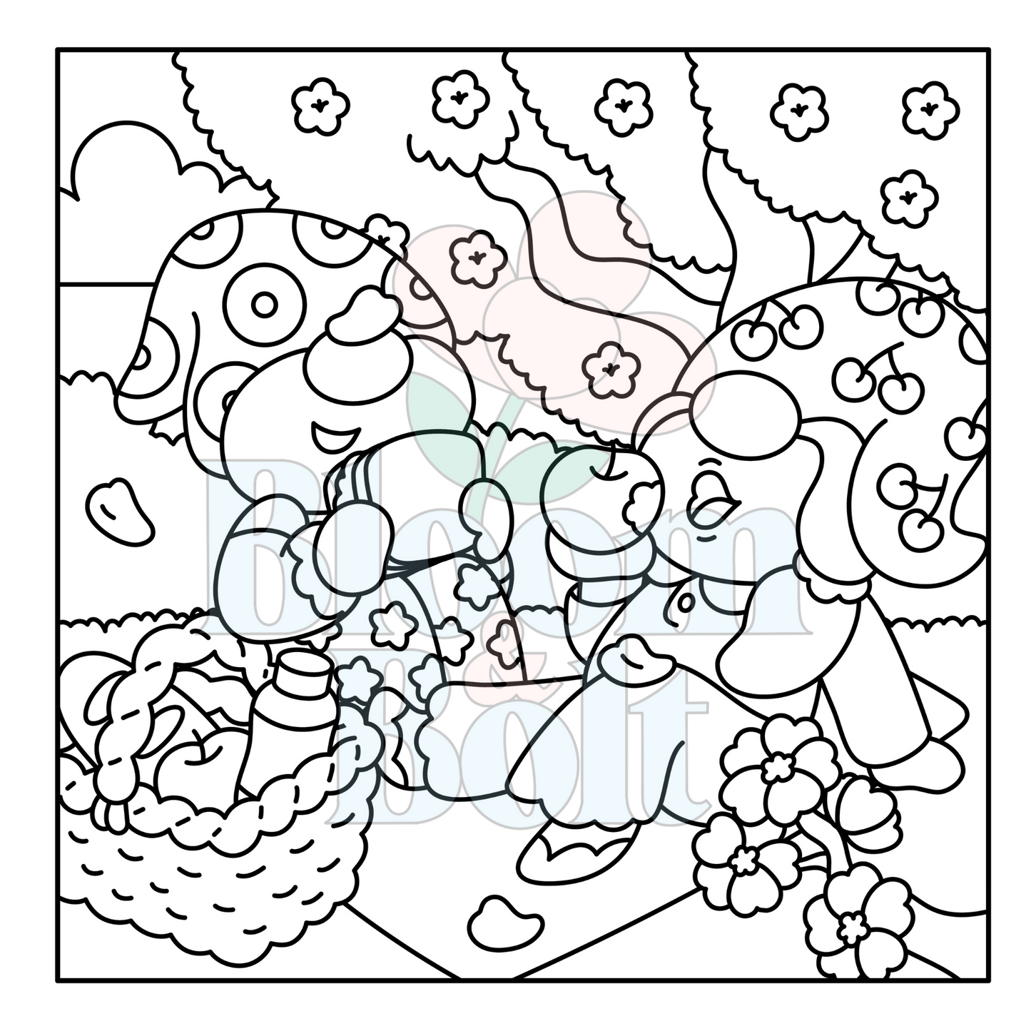 Cozy Gnomes – Set 4 of 6 | Digital Coloring Pages