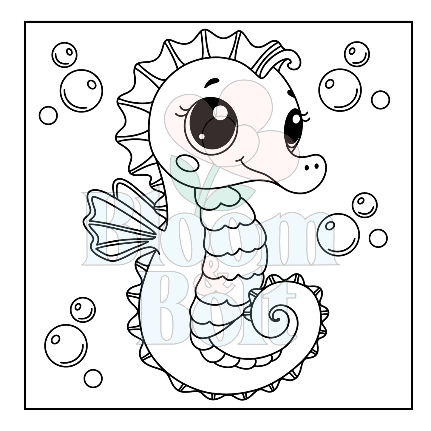 Cozy Oceans – Set 5 of 6 | Digital Coloring Pages