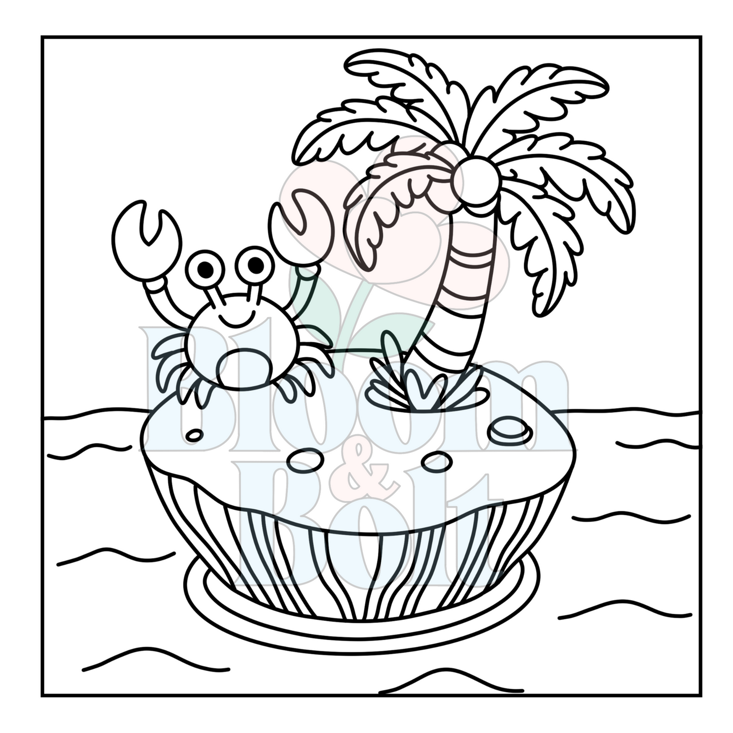 Cozy Oceans – Set 5 of 6 | Digital Coloring Pages