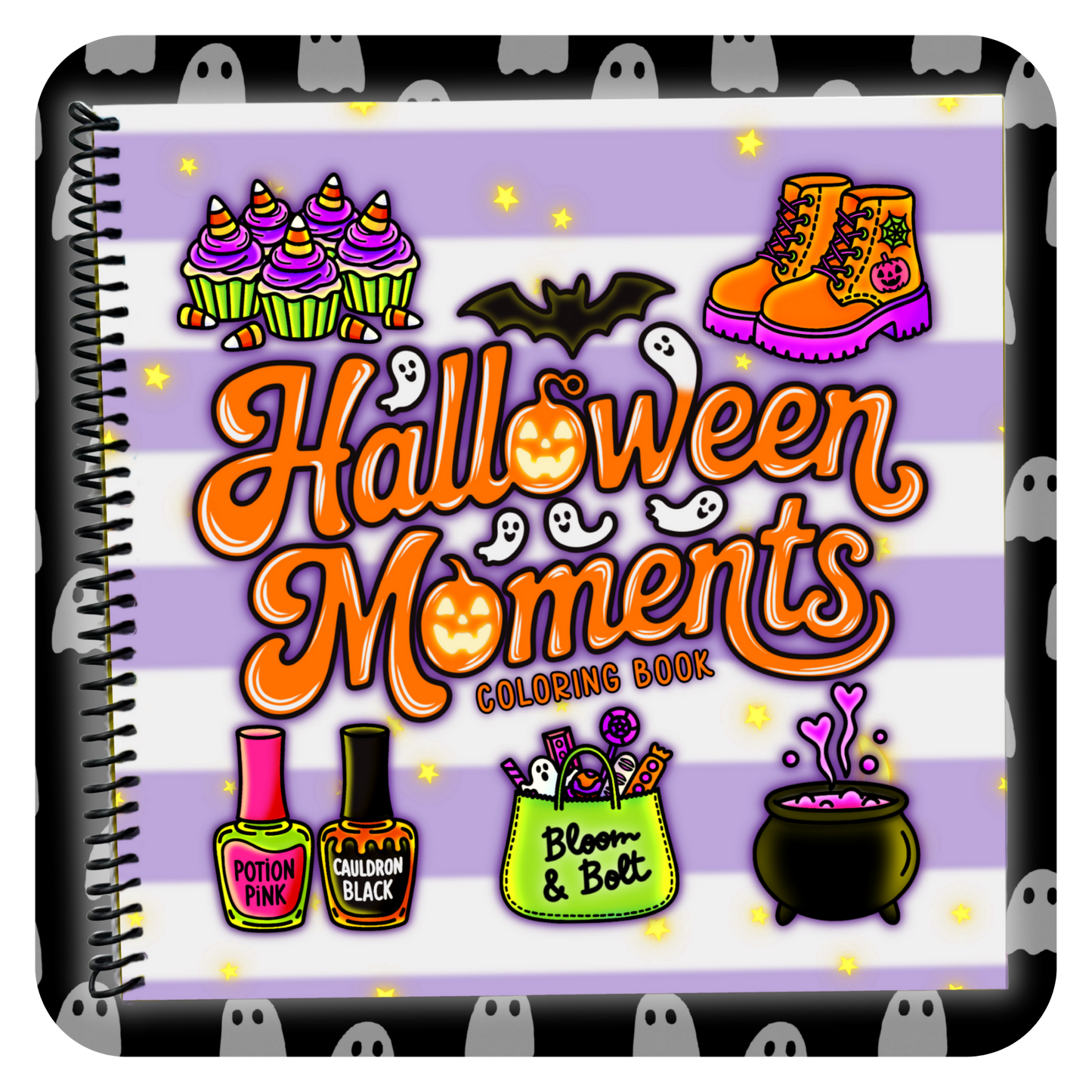 Halloween Moments Coloring Book - Spiral Bound