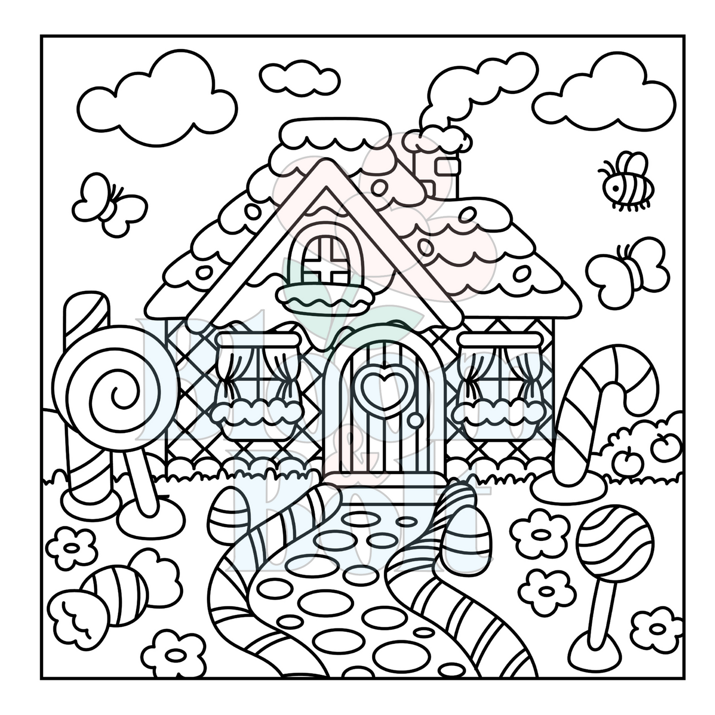 Cozy Gardens – Set 6 of 6 | Digital Coloring Pages