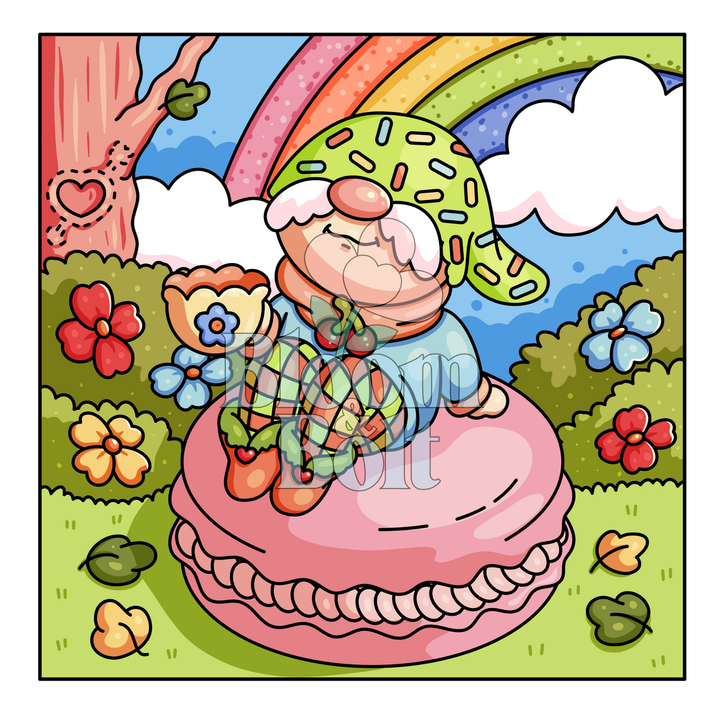 Cozy Gnomes Coloring Book - Digital