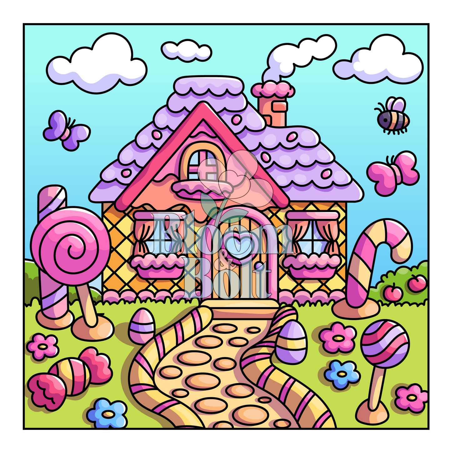 Cozy Gardens Coloring Book - Digital