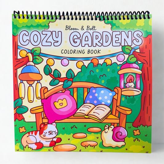 Cozy Gardens Coloring Book