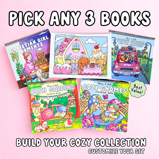 Build Your 3-Book Cozy Coloring Bundle