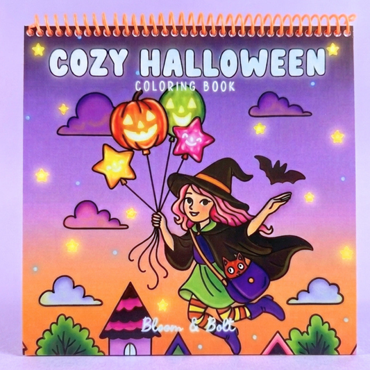 Cozy Halloween Coloring Book