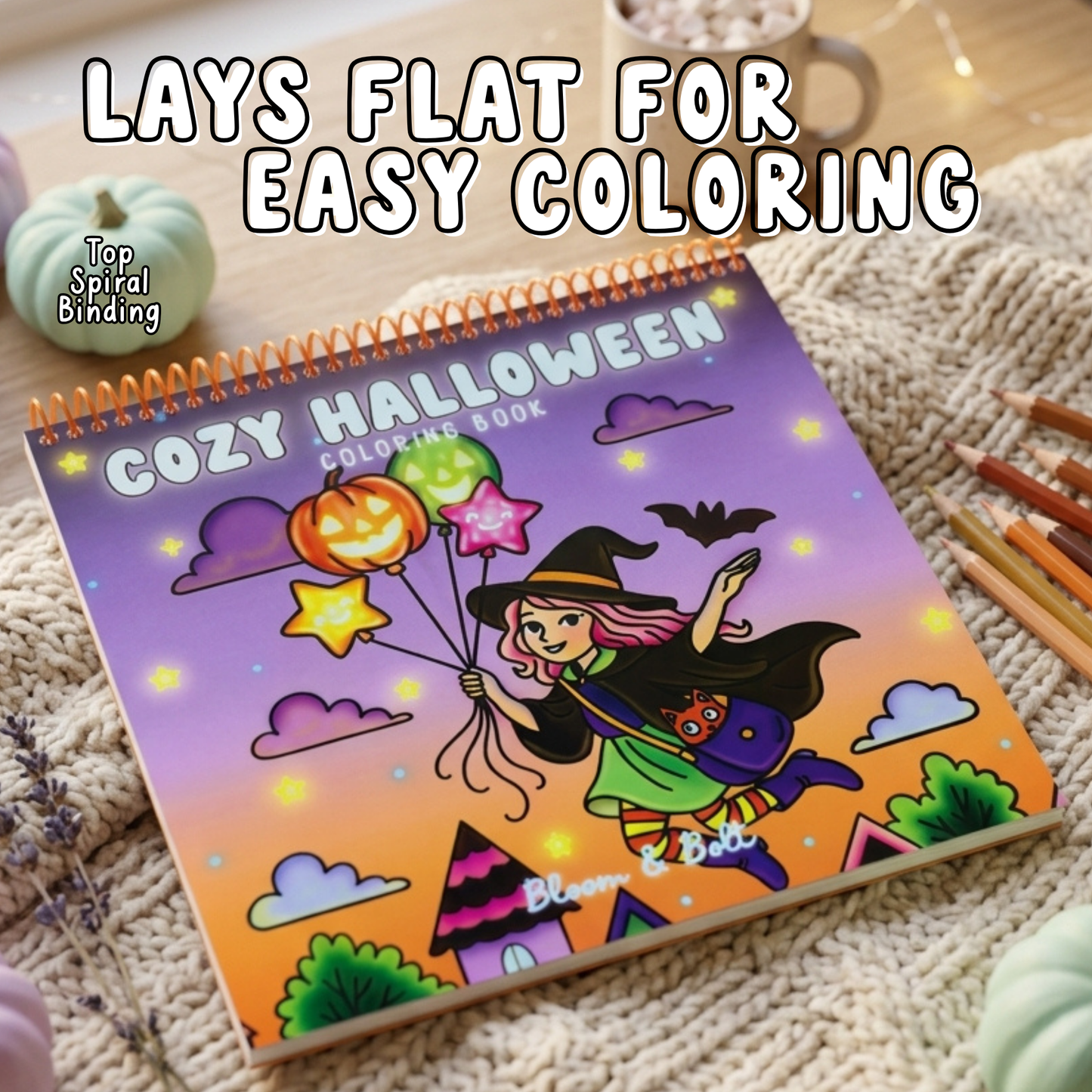Cozy Halloween Coloring Book