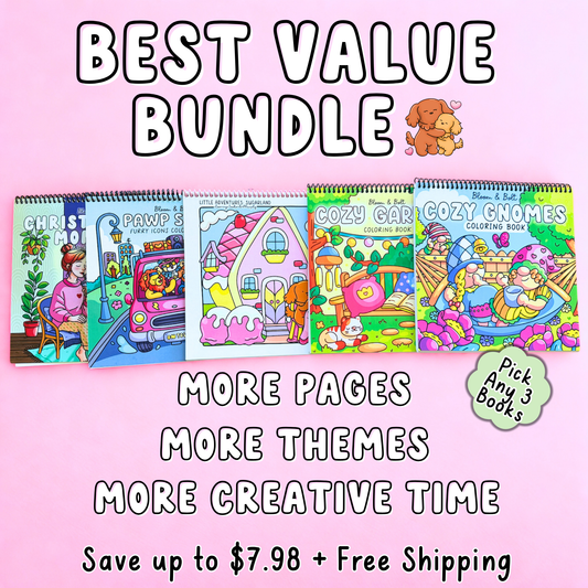 Build Your 3-Book Cozy Coloring Bundle