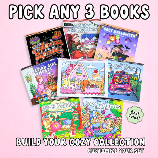 Build Your 3-Book Cozy Coloring Bundle