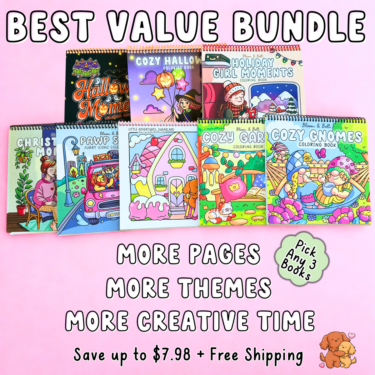 Build Your 3-Book Cozy Coloring Bundle