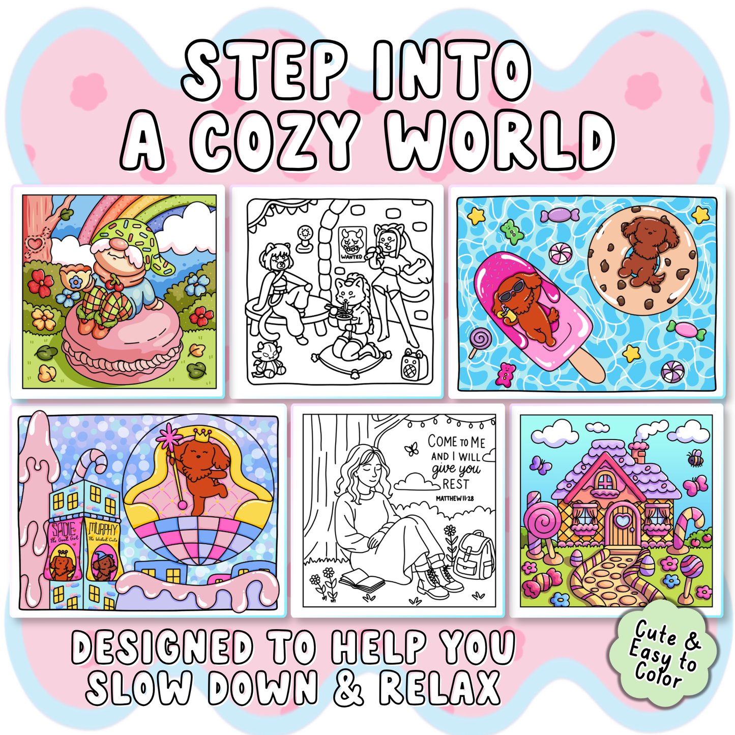 Build Your 3-Book Cozy Coloring Bundle