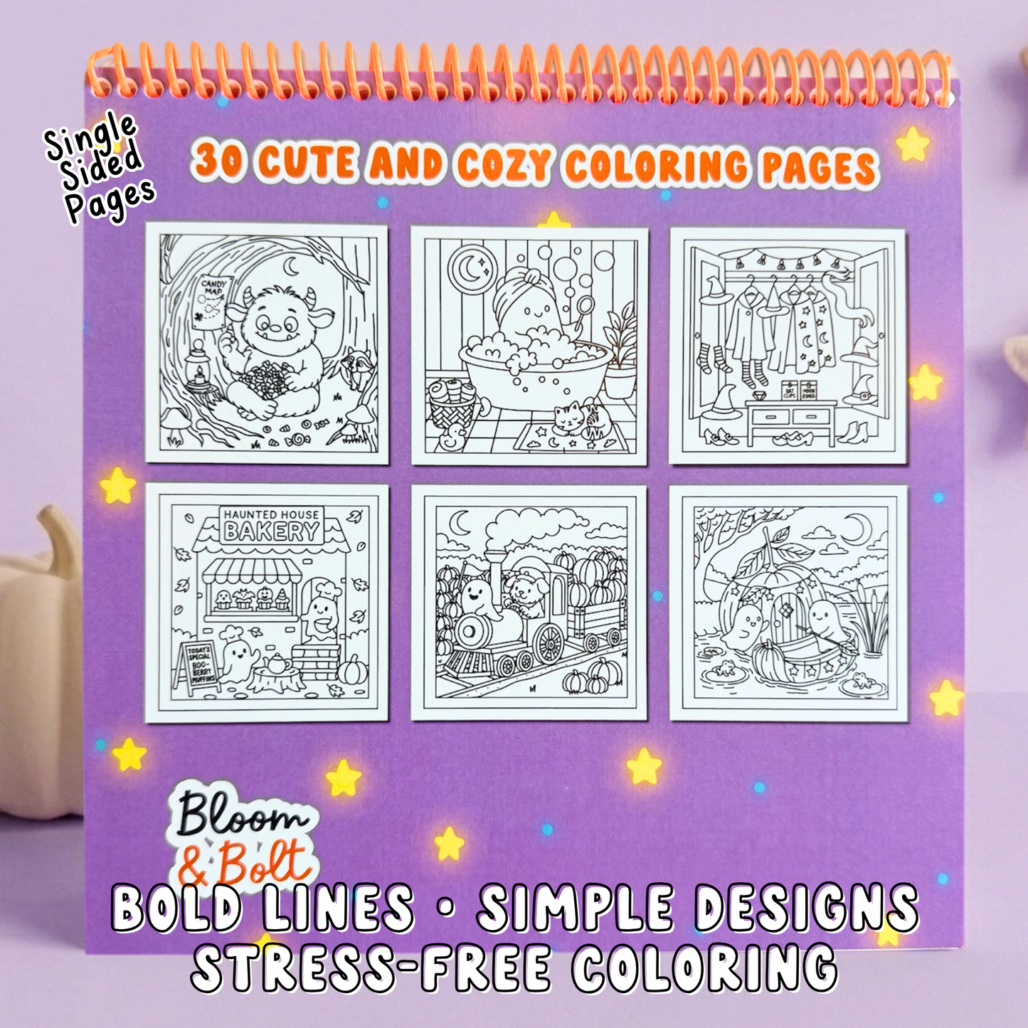 Cozy Halloween Coloring Book