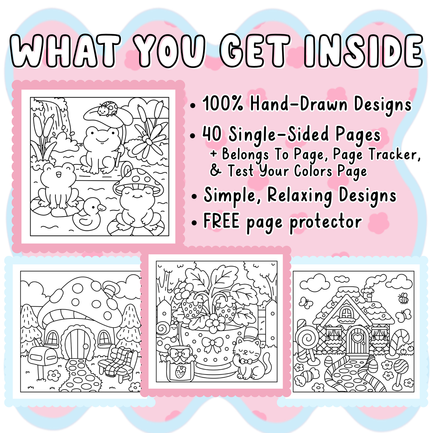 Cozy Gardens Coloring Book
