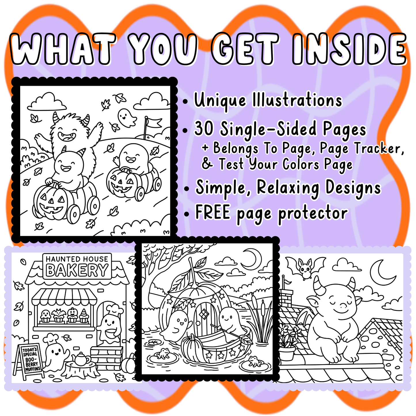 Cozy Halloween Coloring Book