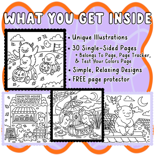 Cozy Halloween Coloring Book