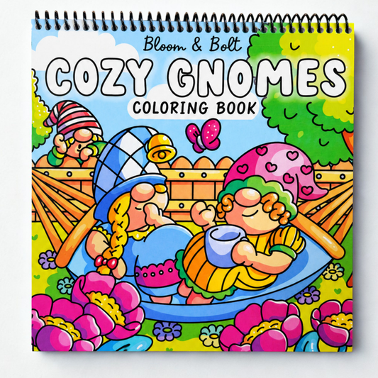 Cozy Gnomes Coloring Book