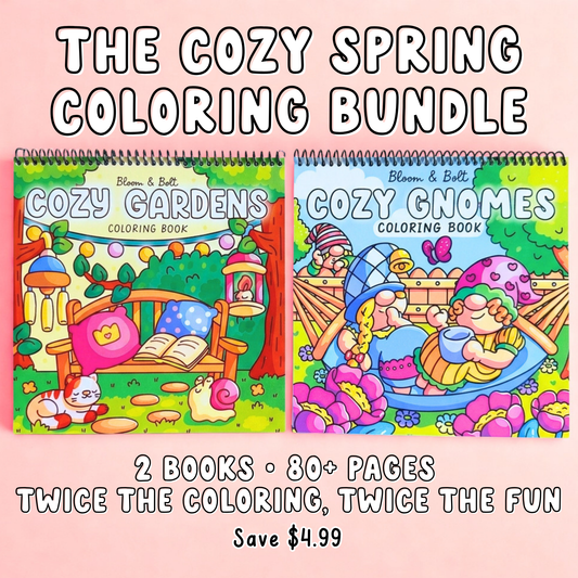 The Cozy Spring Coloring Bundle
