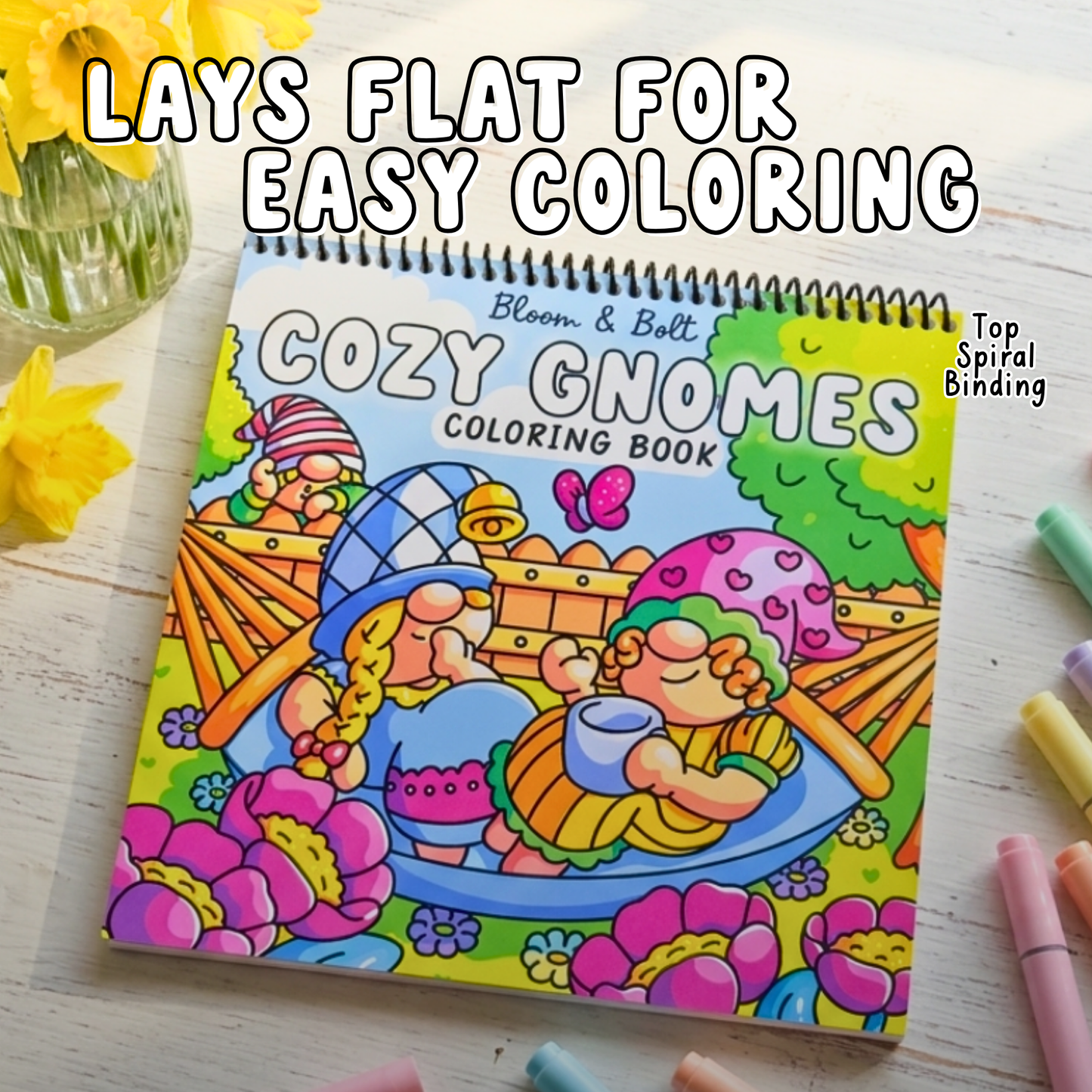 Cozy Gnomes Coloring Book