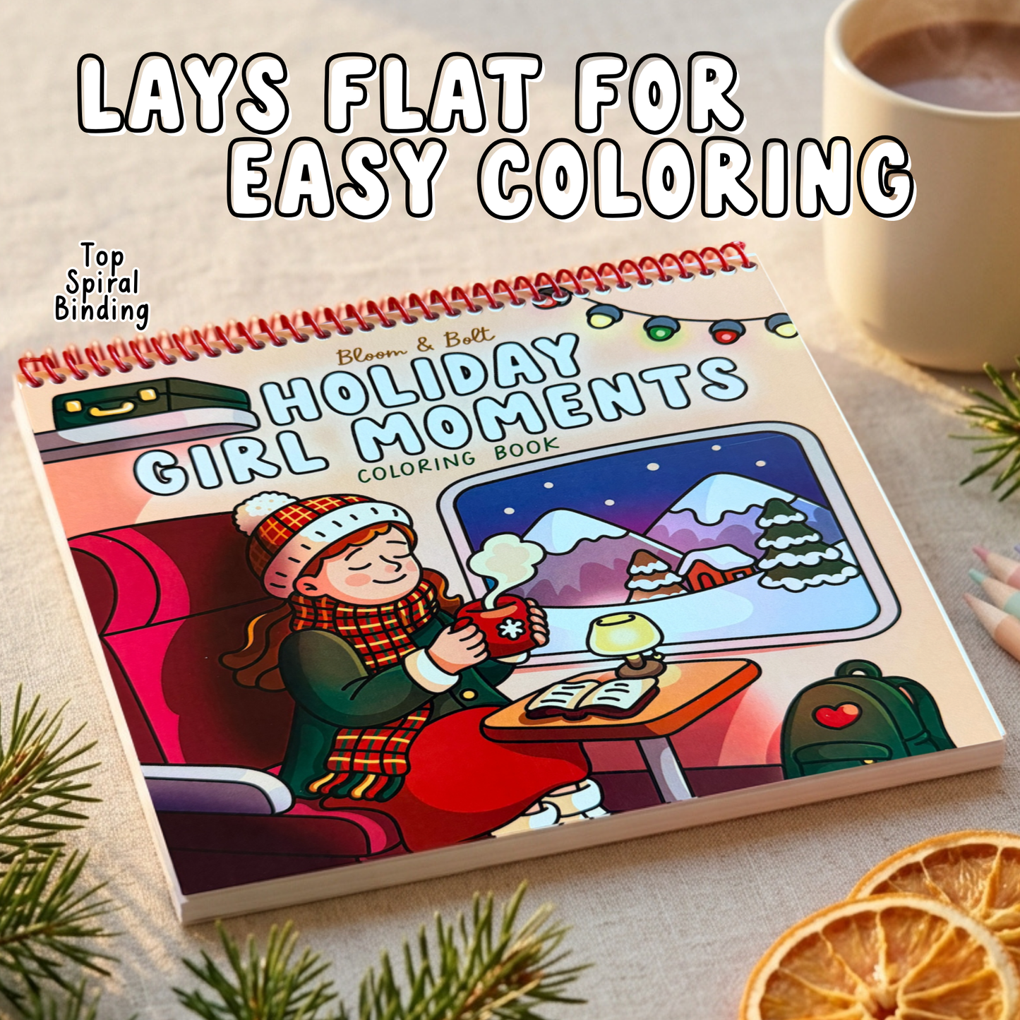 Holiday Girl Moments Coloring Book