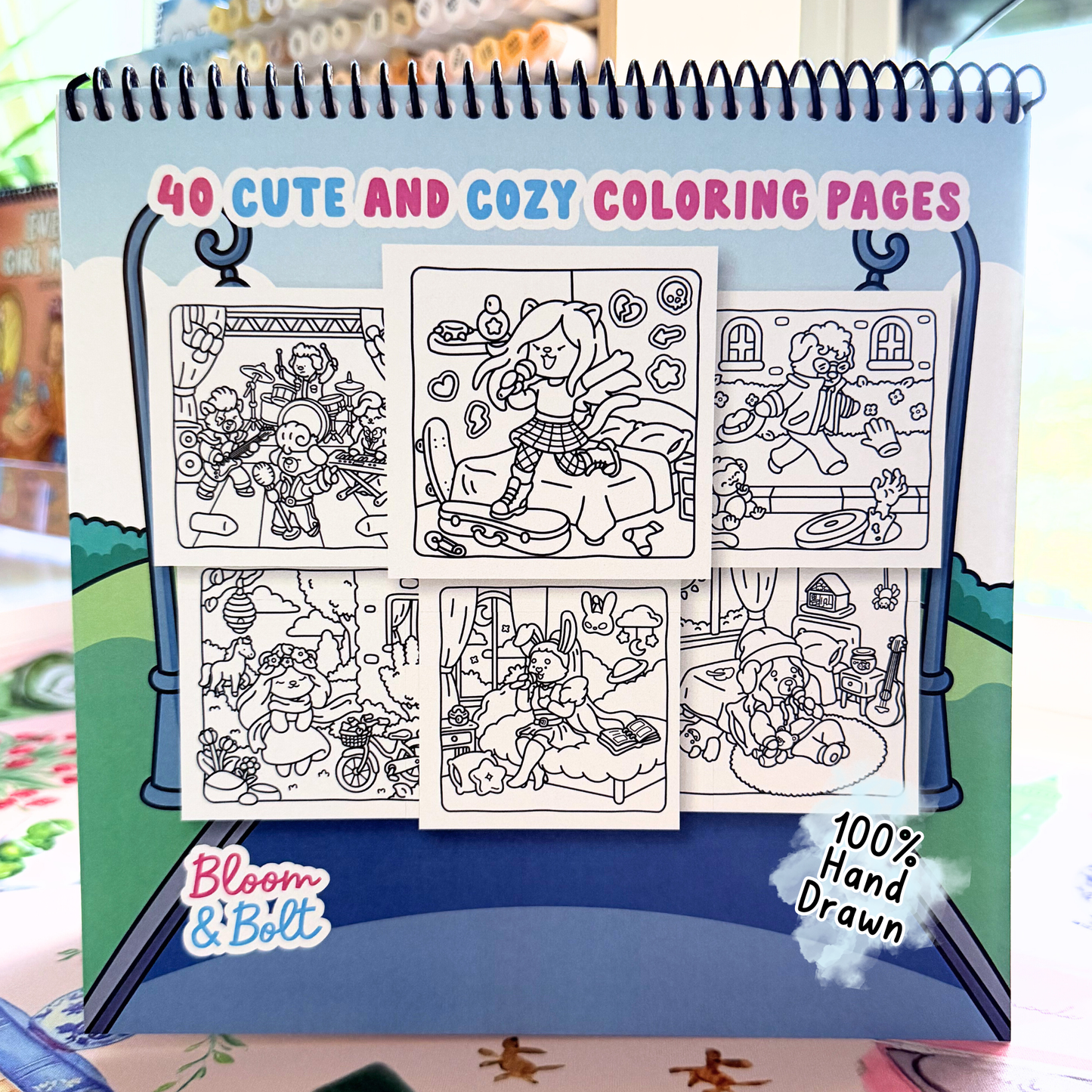 Pawp Stars Spiral Coloring Book