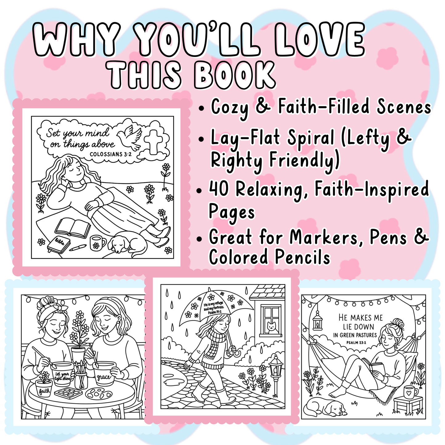 Christian Girl Moments Coloring Book
