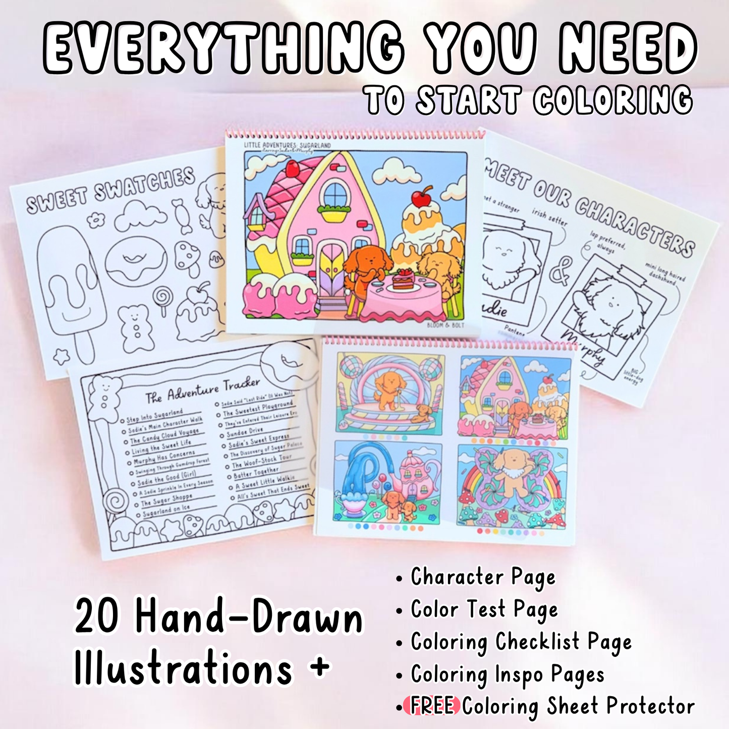Little Adventures: Sugarland Coloring Book