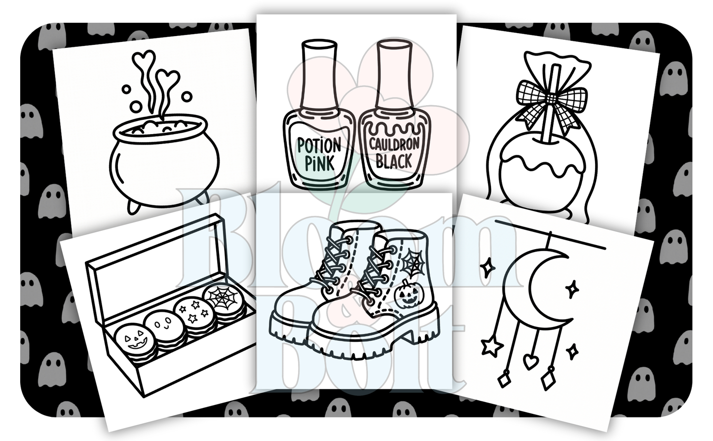 Halloween Moments Coloring Book - Spiral Bound