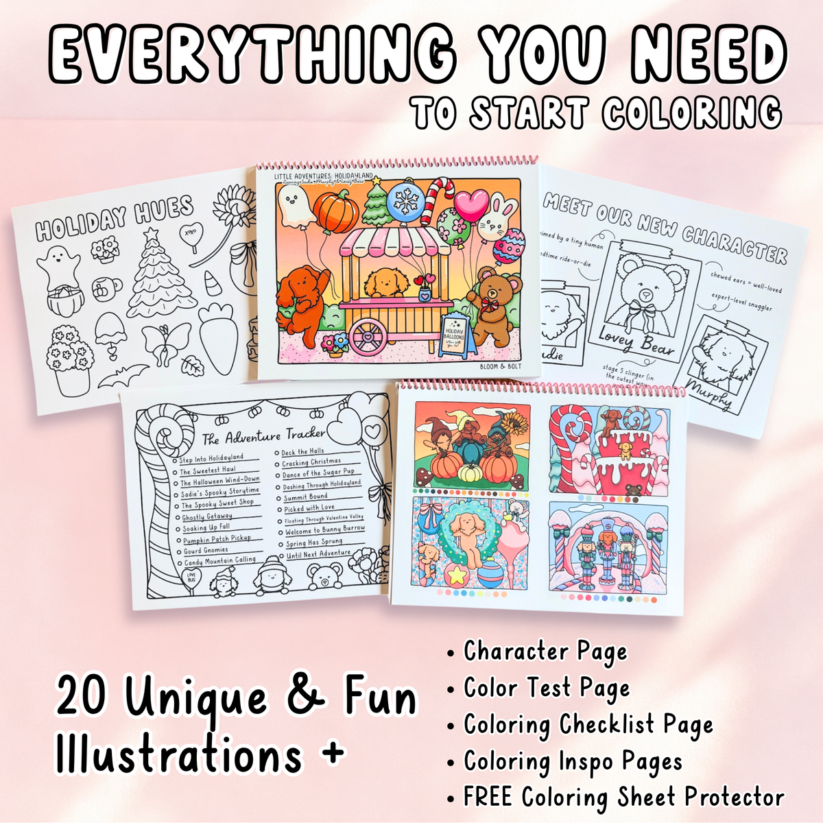 Little Adventures: Holidayland Coloring Book