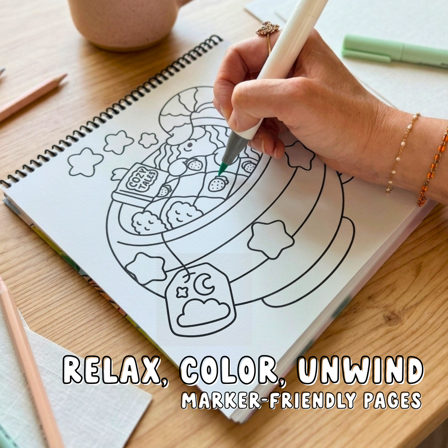 Cozy Gnomes Coloring Book