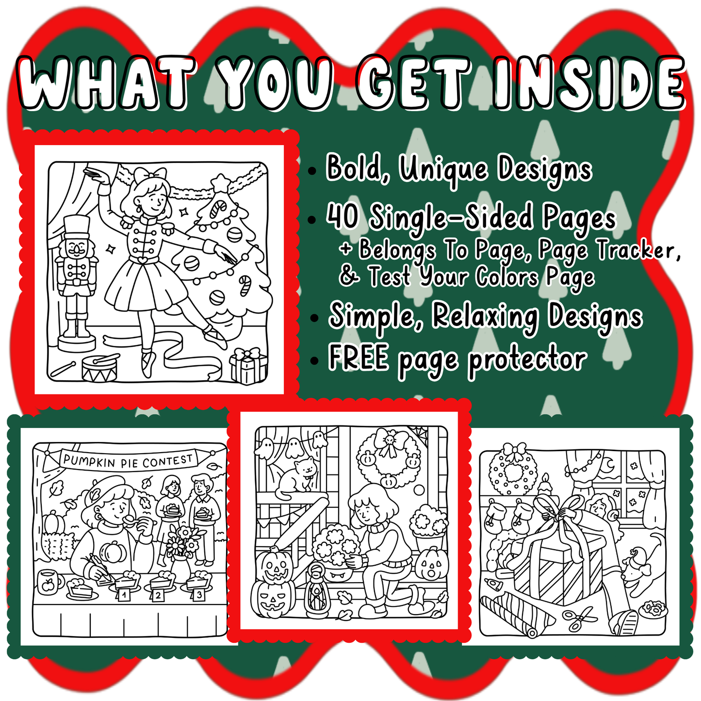 Holiday Girl Moments Coloring Book