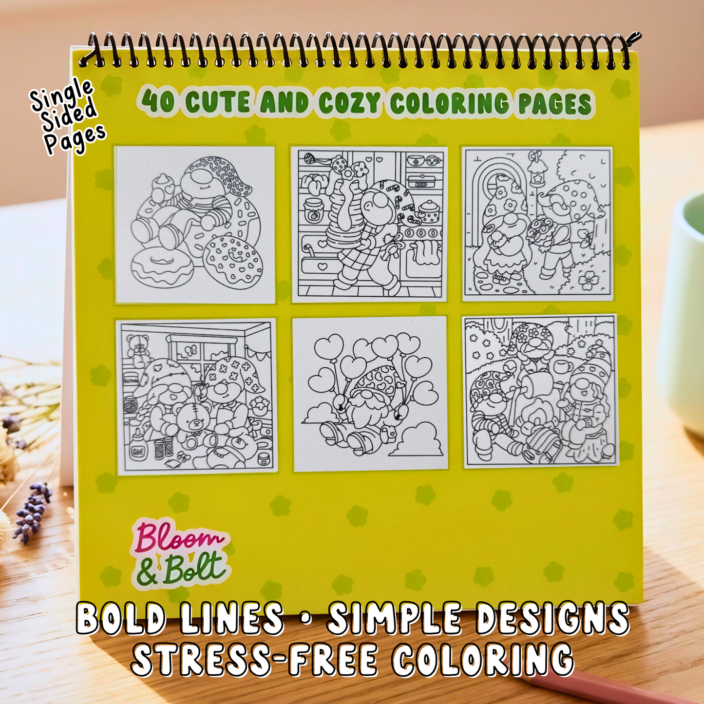 Cozy Gnomes Coloring Book