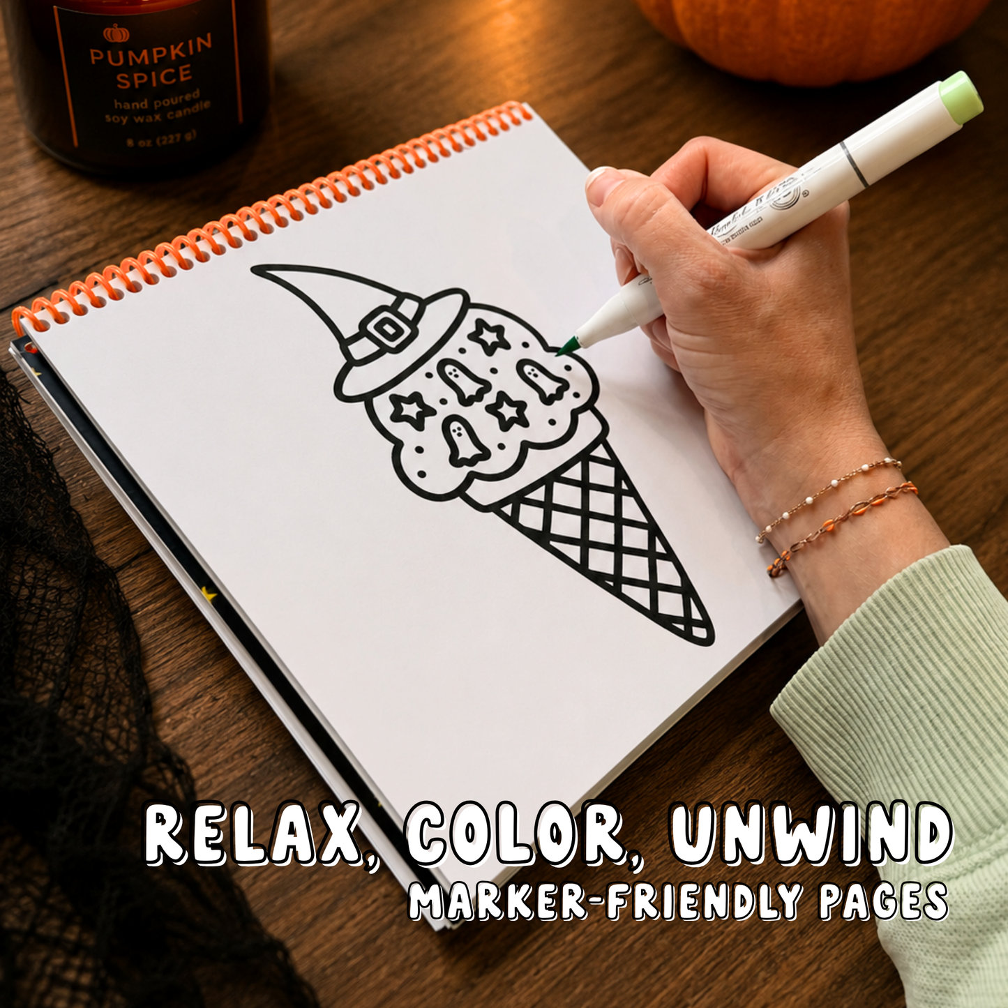 Halloween Moments Coloring Book