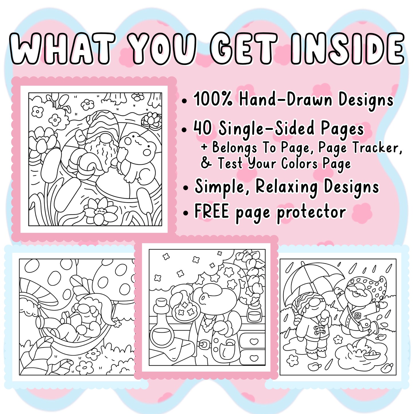 Cozy Gnomes Coloring Book