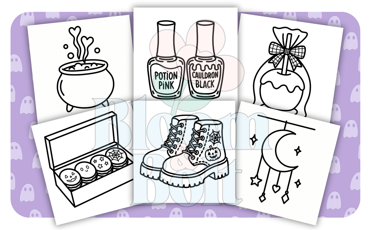 Halloween Moments Bold & Easy Coloring Book - Digital