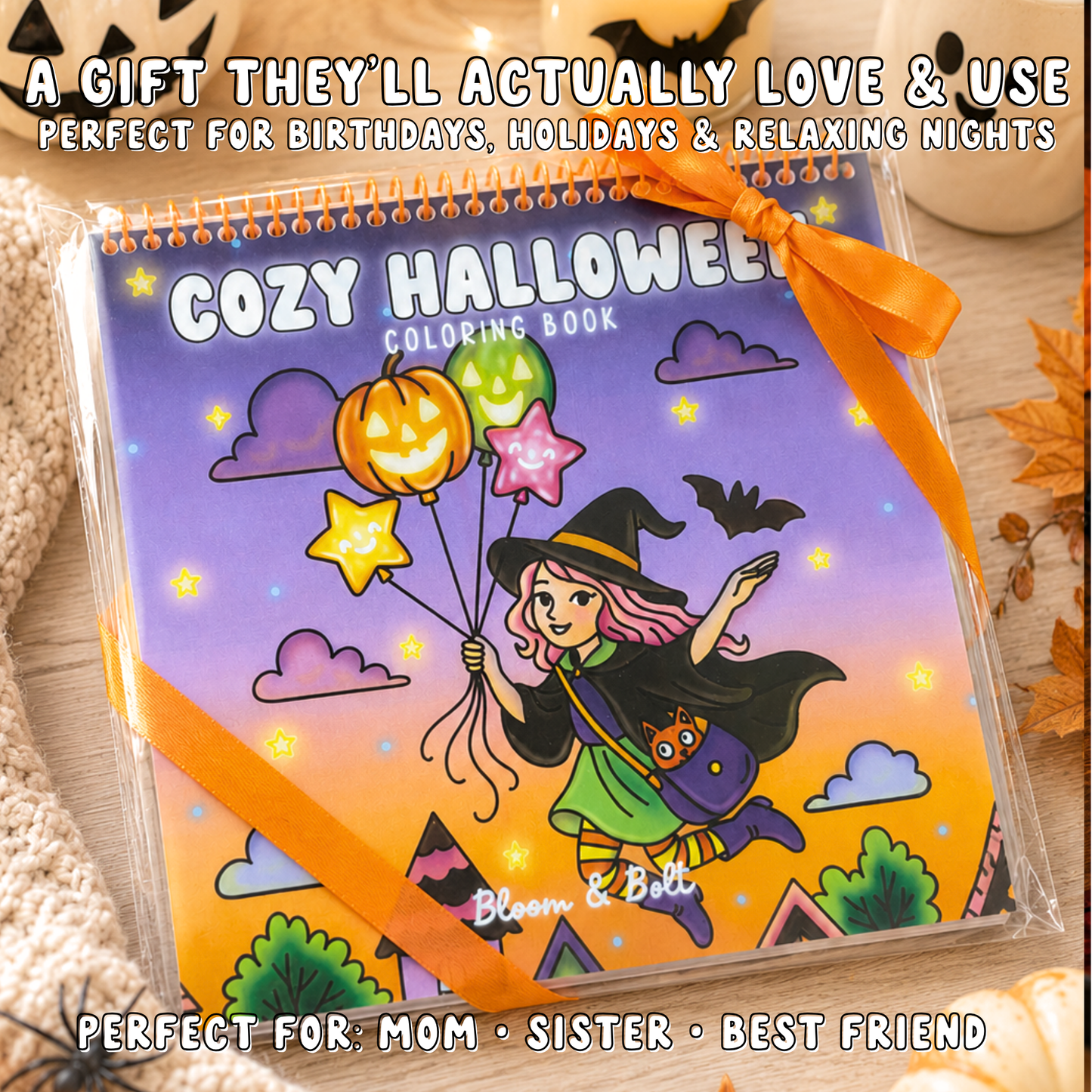 Cozy Halloween Coloring Book